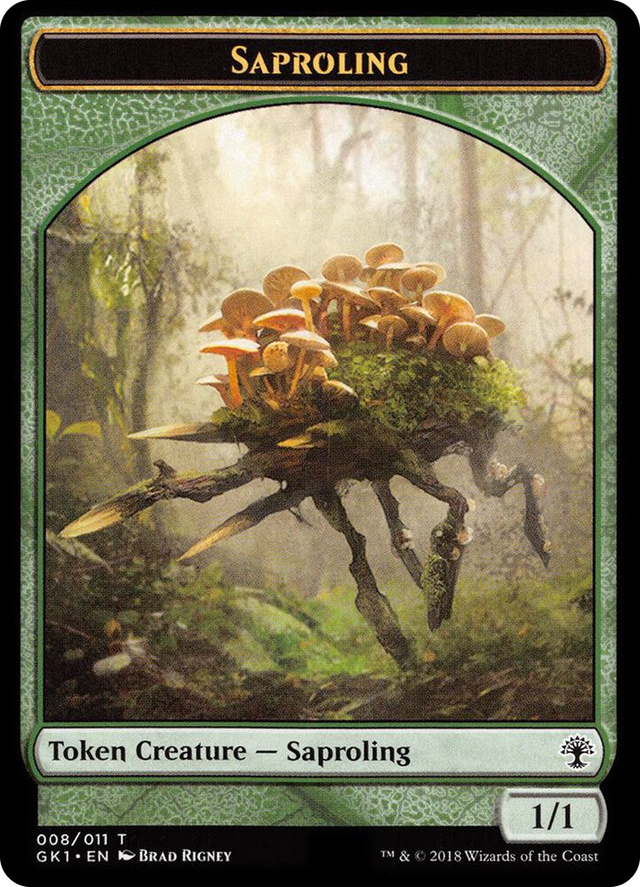 0008 Saproling // Voja Double-Sided Token T Guilds of Ravnica: Guild Kits