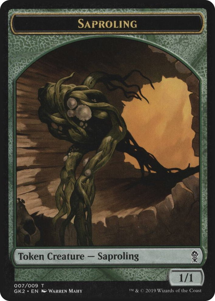 0007 Saproling // Wurm Double-Sided Token T Ravnica Allegiance: Guild Kits
