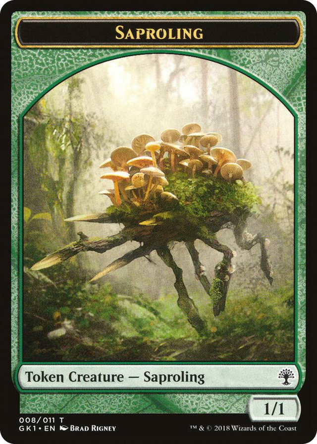 0008 Saproling // Wurm Double-Sided Token T Guilds of Ravnica: Guild Kits