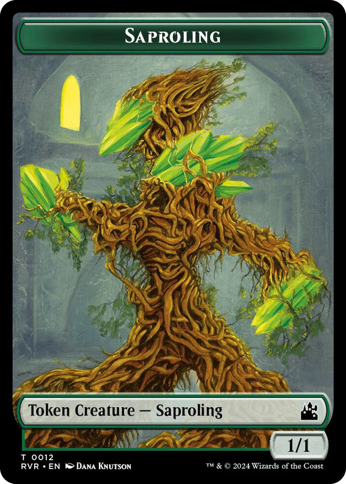 Saproling // Zombie Double-Sided Token #12 T - Ravnica Remastered Pokemon card