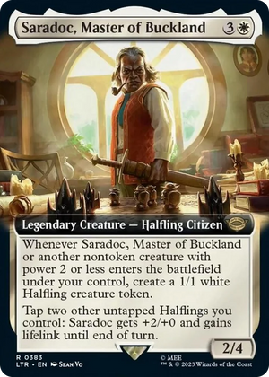 0383 Saradoc, Master of Buckland (Extended Art) R Universes Beyond: The Lord of the Rings: Tales of Middle-earth