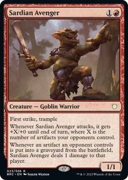 0023 Sardian Avenger R Commander: The Brothers' War