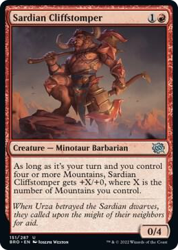 0151 Sardian Cliffstomper U The Brothers' War