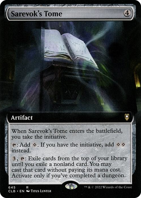 0645 Sarevok's Tome (Extended Art) R Commander Legends: Battle for Baldur's Gate