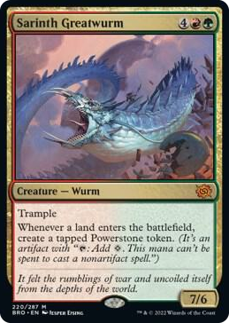 0220 Sarinth Greatwurm M The Brothers' War
