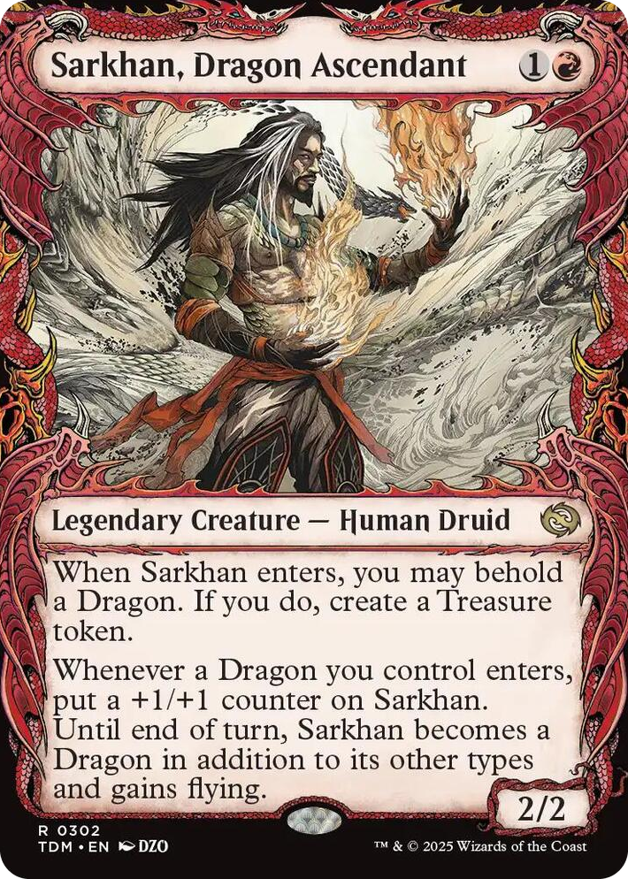0302 Sarkhan, Dragon Ascendant (0302) (Showcase) R Dragonstorm