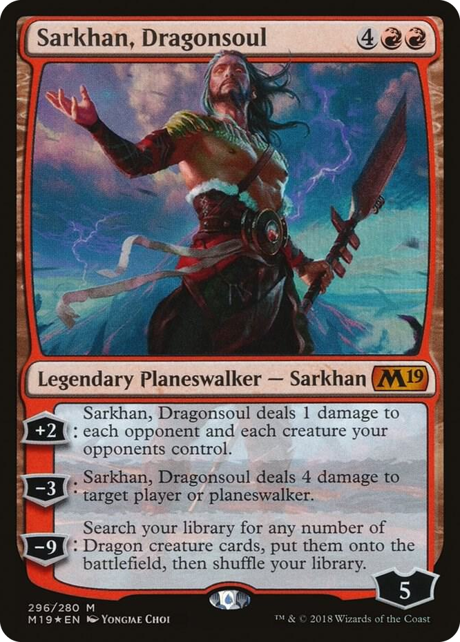 0296 Sarkhan, Dragonsoul M Core Set 2019