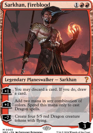 0060 Sarkhan, Fireblood (White Border) M Mystery Booster 2