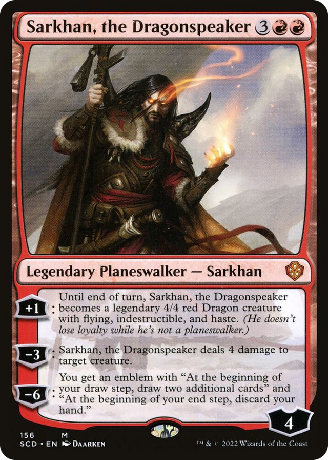 0156 Sarkhan, the Dragonspeaker M Starter Commander Decks