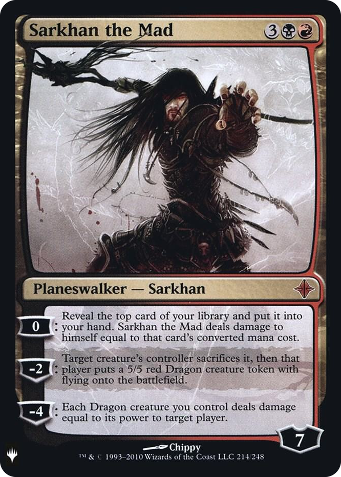 Sarkhan the Mad #214 M - The List Reprints Pokemon card