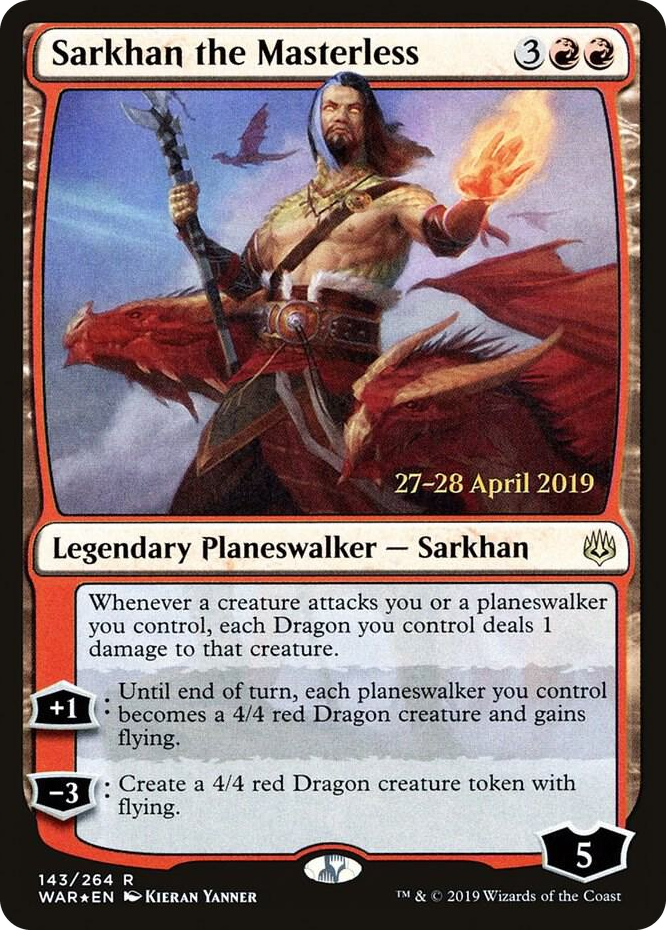 Sarkhan the Masterless #143 R - Prerelease Cards Pokemon card