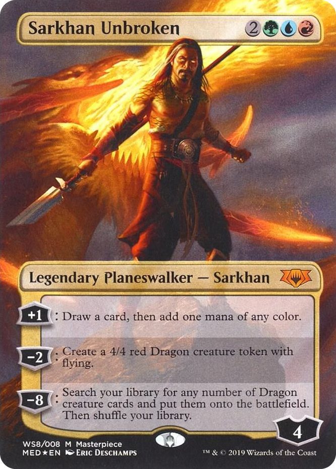 WS008 Sarkhan Unbroken M Mythic Edition: War of the Spark