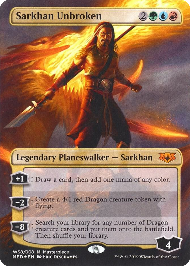 WS008 Sarkhan Unbroken M Mythic Edition: War of the Spark
