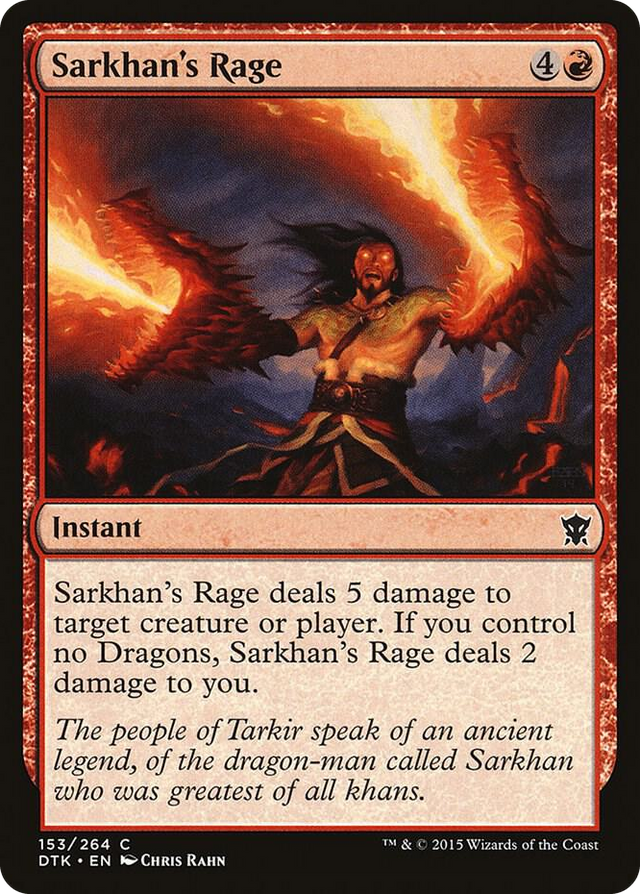 0153 Sarkhan's Rage C Dragons of Tarkir