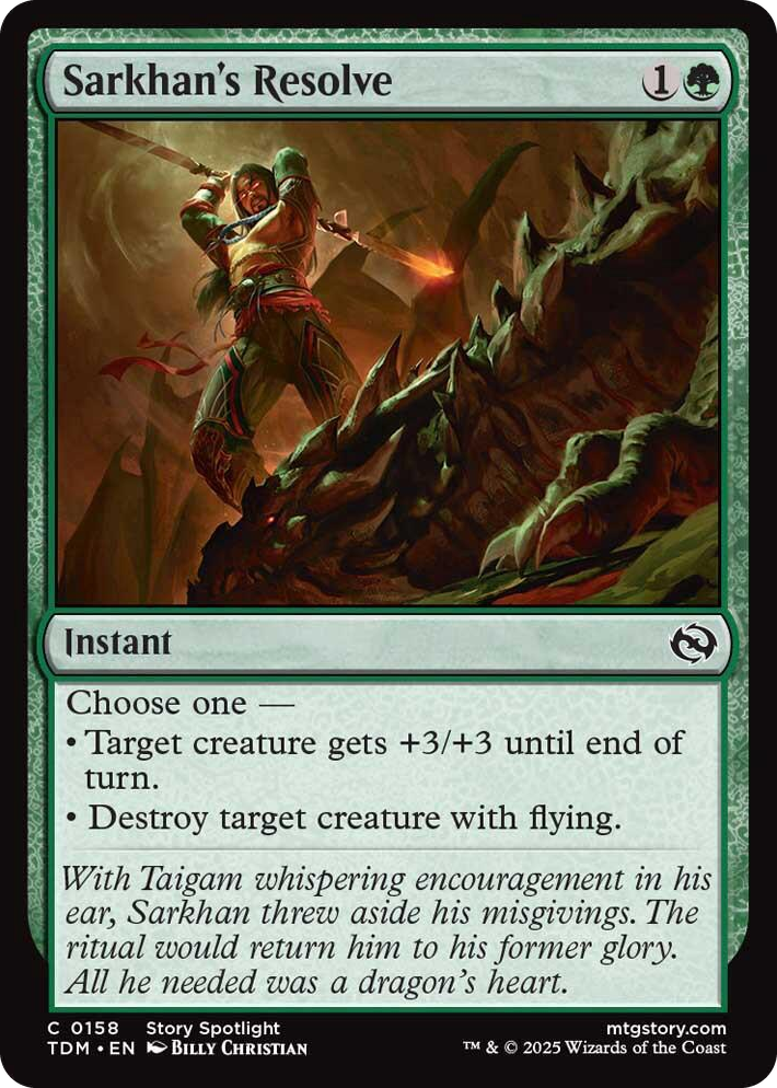 0158 Sarkhan's Resolve C Dragonstorm