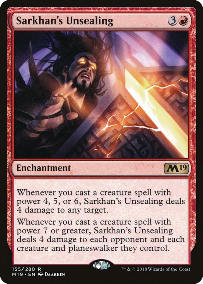 0155 Sarkhan's Unsealing R Core Set 2019