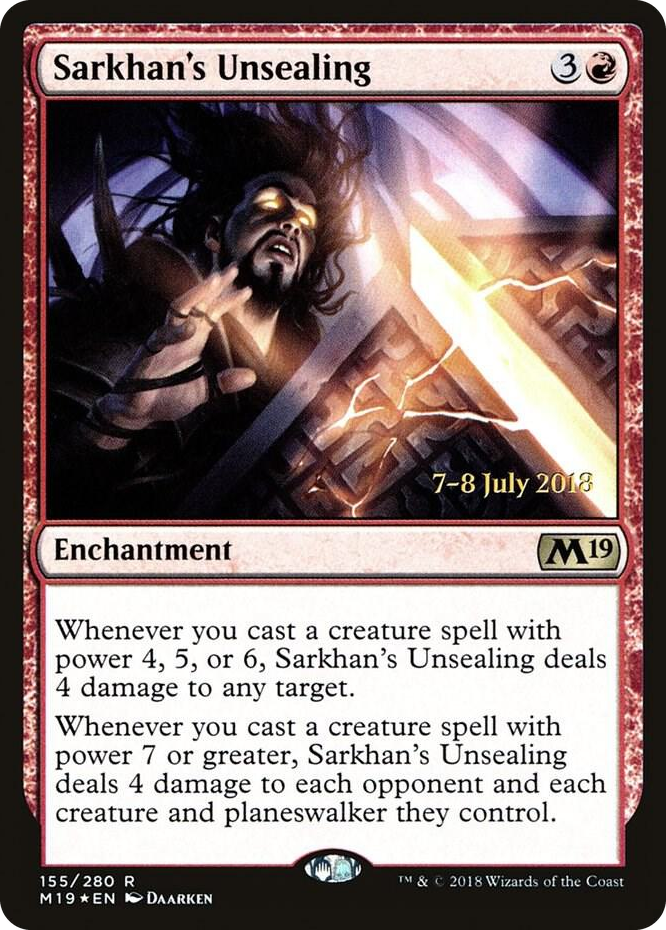 0155 Sarkhan's Unsealing R Prerelease Cards