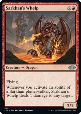 Sarkhan's Whelp #595 U - Jumpstart 2022 Pokemon card