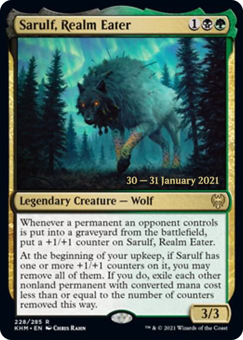 Sarulf, Realm Eater #228 R - Prerelease Cards Pokemon card
