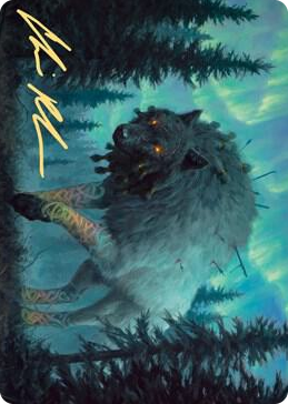 0065 Sarulf, Realm Eater Art Card (Gold-Stamped Signature) S Art Series: Kaldheim