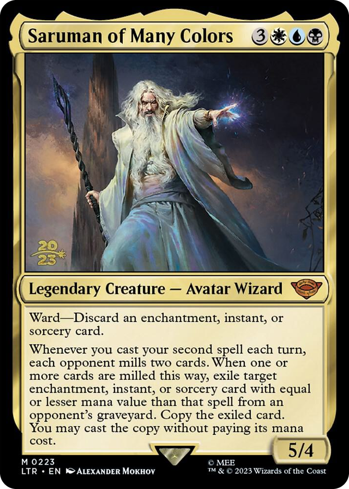 0223 Saruman of Many Colors M Prerelease Cards
