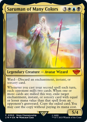 0300 Saruman of Many Colors P Game Day & Store Championship Promos