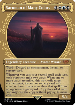0328 Saruman of Many Colors (Showcase) M Universes Beyond: The Lord of the Rings: Tales of Middle-earth