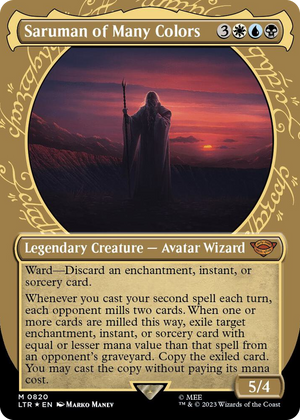 0820 Saruman of Many Colors (Showcase) (Surge Foil) M Universes Beyond: The Lord of the Rings: Tales of Middle-earth