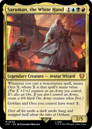 0008 Saruman, the White Hand M Commander: The Lord of the Rings: Tales of Middle-earth