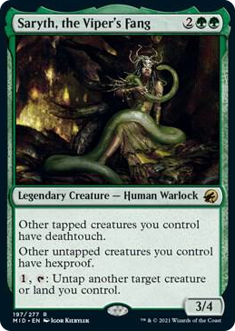 0197 Saryth, the Viper's Fang R Innistrad: Midnight Hunt