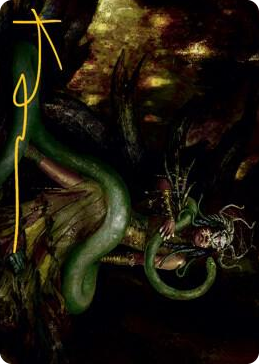 0053 Saryth, the Viper's Fang Art Card (Gold-Stamped Signature) S Art Series: Innistrad: Midnight Hunt