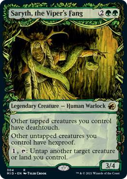 0304 Saryth, the Viper's Fang (Showcase) R Innistrad: Midnight Hunt