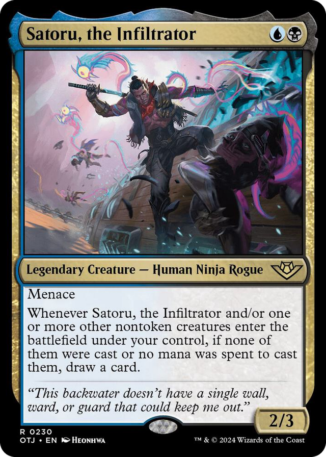 0230 Satoru, the Infiltrator R Outlaws of Thunder Junction