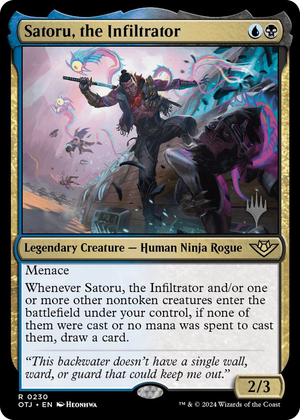 0230 Satoru, the Infiltrator R Promo Pack: Outlaws of Thunder Junction