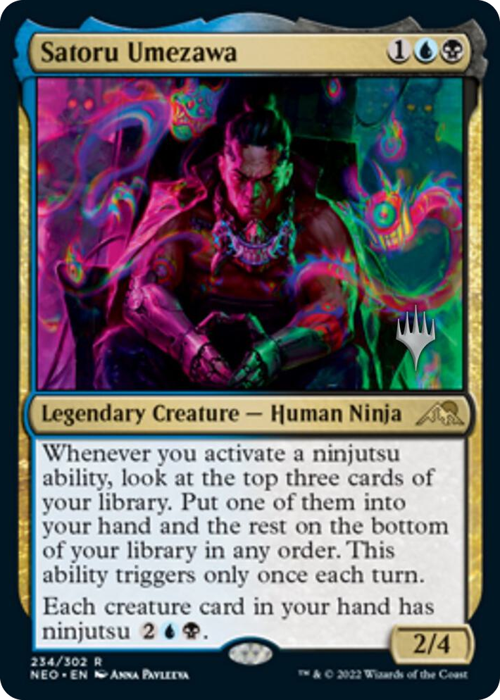 0234 Satoru Umezawa R Promo Pack: Kamigawa: Neon Dynasty