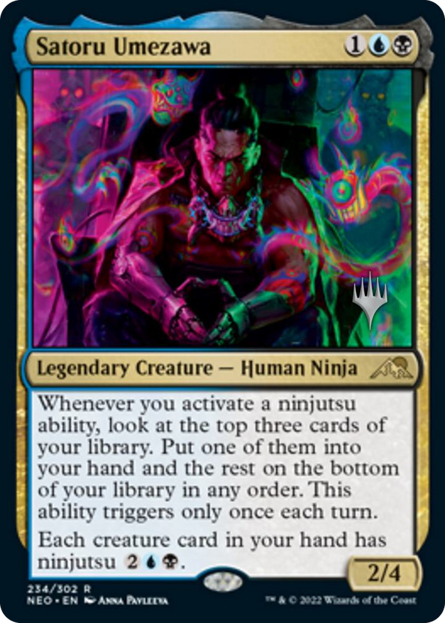 0234 Satoru Umezawa R Promo Pack: Kamigawa: Neon Dynasty