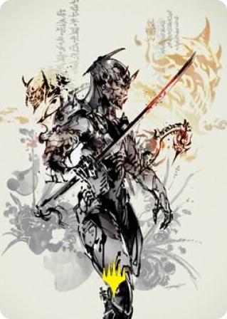 0073 Satoru Umezawa Art Card (73/81) (Gold-Stamped Signature) S Art Series: Kamigawa: Neon Dynasty