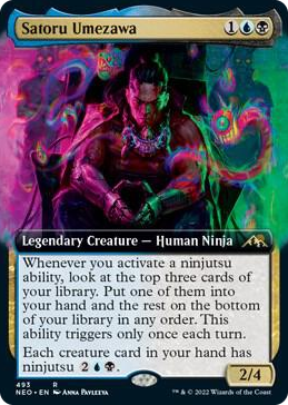0493 Satoru Umezawa (Extended Art) R Kamigawa: Neon Dynasty