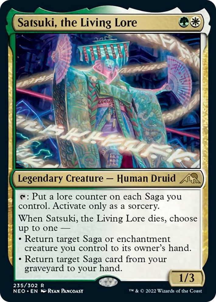 0235 Satsuki, the Living Lore R Kamigawa: Neon Dynasty