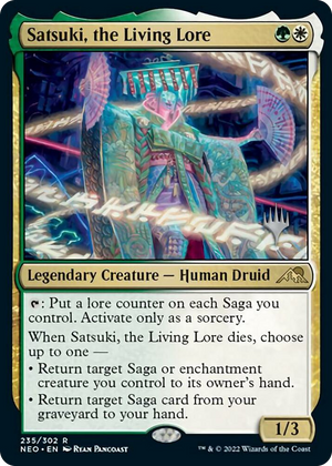 0235 Satsuki, the Living Lore R Promo Pack: Kamigawa: Neon Dynasty