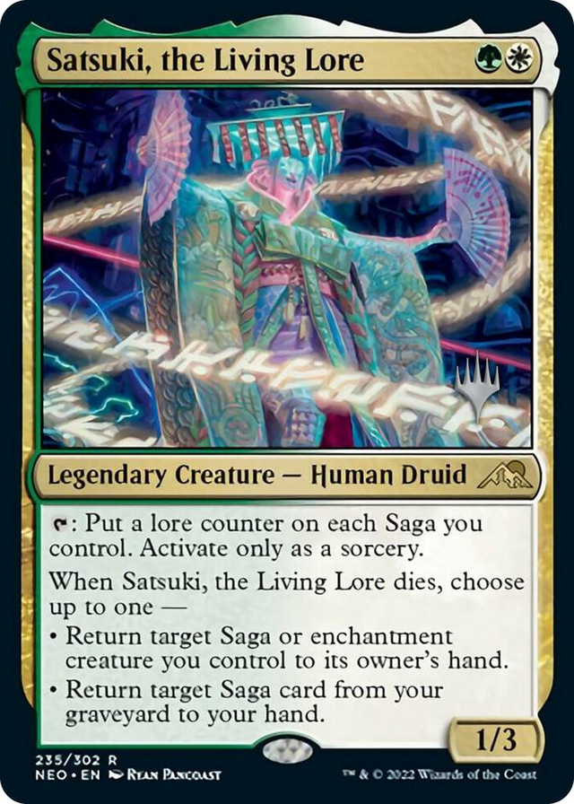 0235 Satsuki, the Living Lore R Promo Pack: Kamigawa: Neon Dynasty