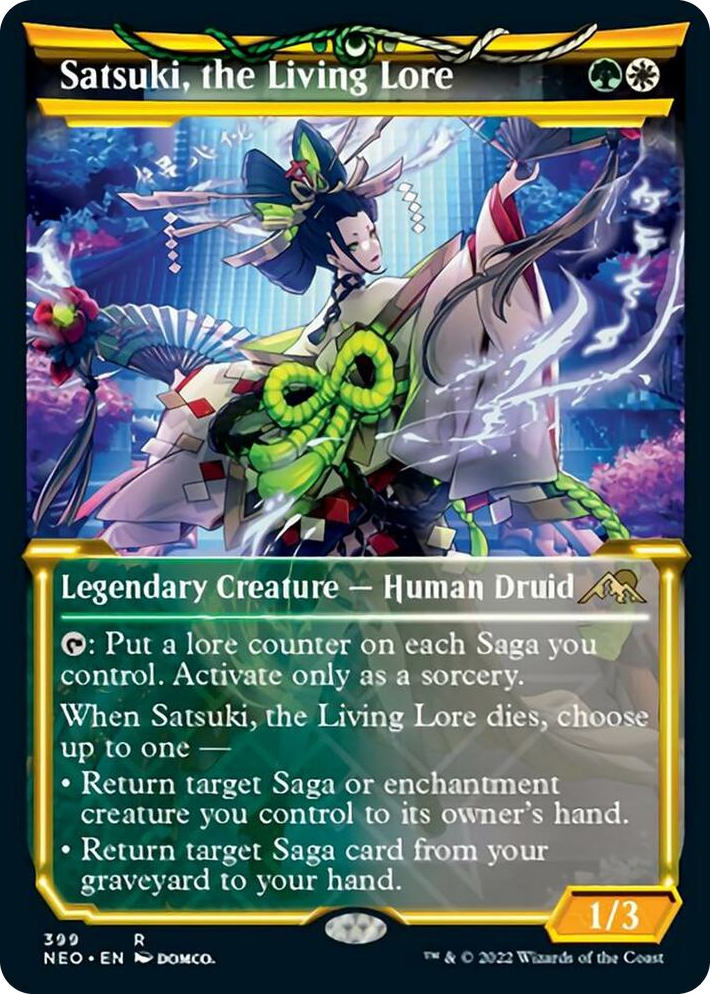 0399 Satsuki, the Living Lore (Showcase) R Kamigawa: Neon Dynasty