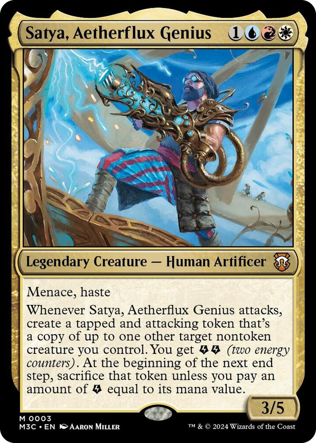 0003 Satya, Aetherflux Genius M Commander: Modern Horizons 3