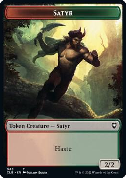 Satyr // Beast Double-Sided Token #46 T - Commander Legends: Battle for Baldur's Gate Pokemon card