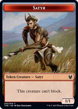 0009 Satyr // Goblin Construct Double-sided Token (Challenger 2021) T Unique and Miscellaneous Promos