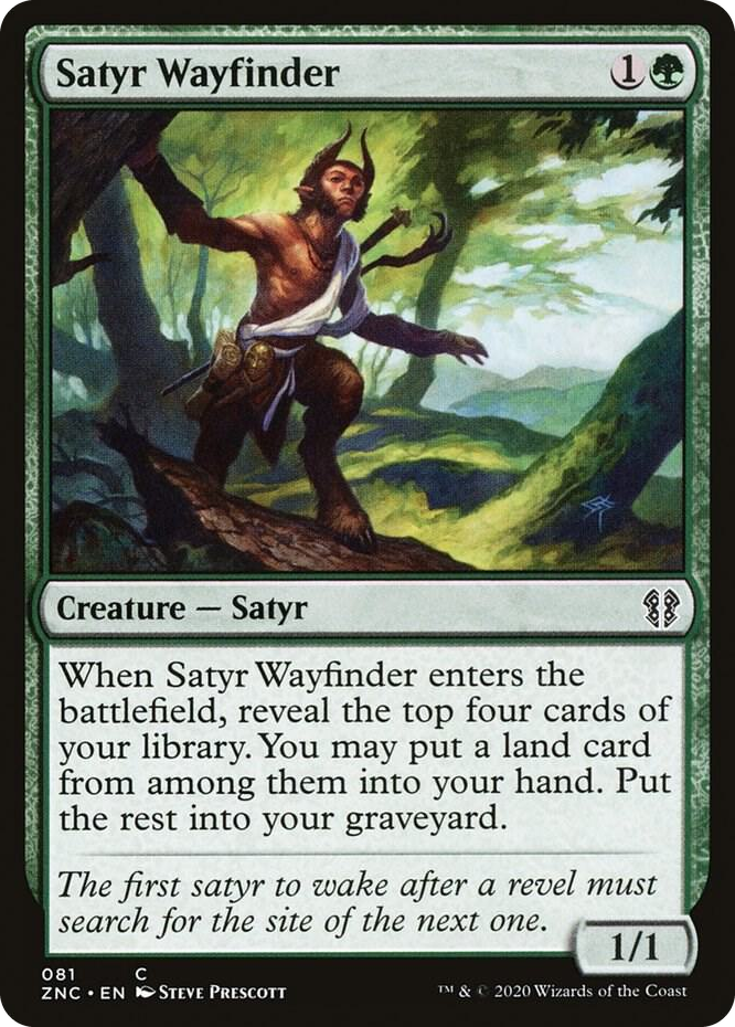 0081 Satyr Wayfinder C Commander: Zendikar Rising