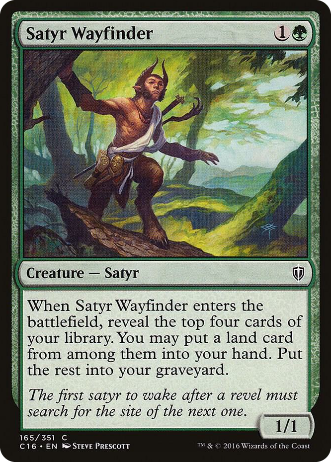 Satyr Wayfinder #165 C - Commander 2016 Pokemon card