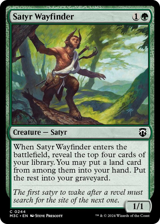 0244 Satyr Wayfinder C Commander: Modern Horizons 3