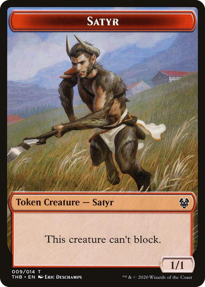 0009 Satyr // Wolf Double-Sided Token T Theros Beyond Death