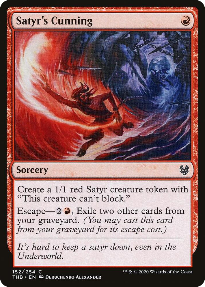 0152 Satyr's Cunning C Theros Beyond Death